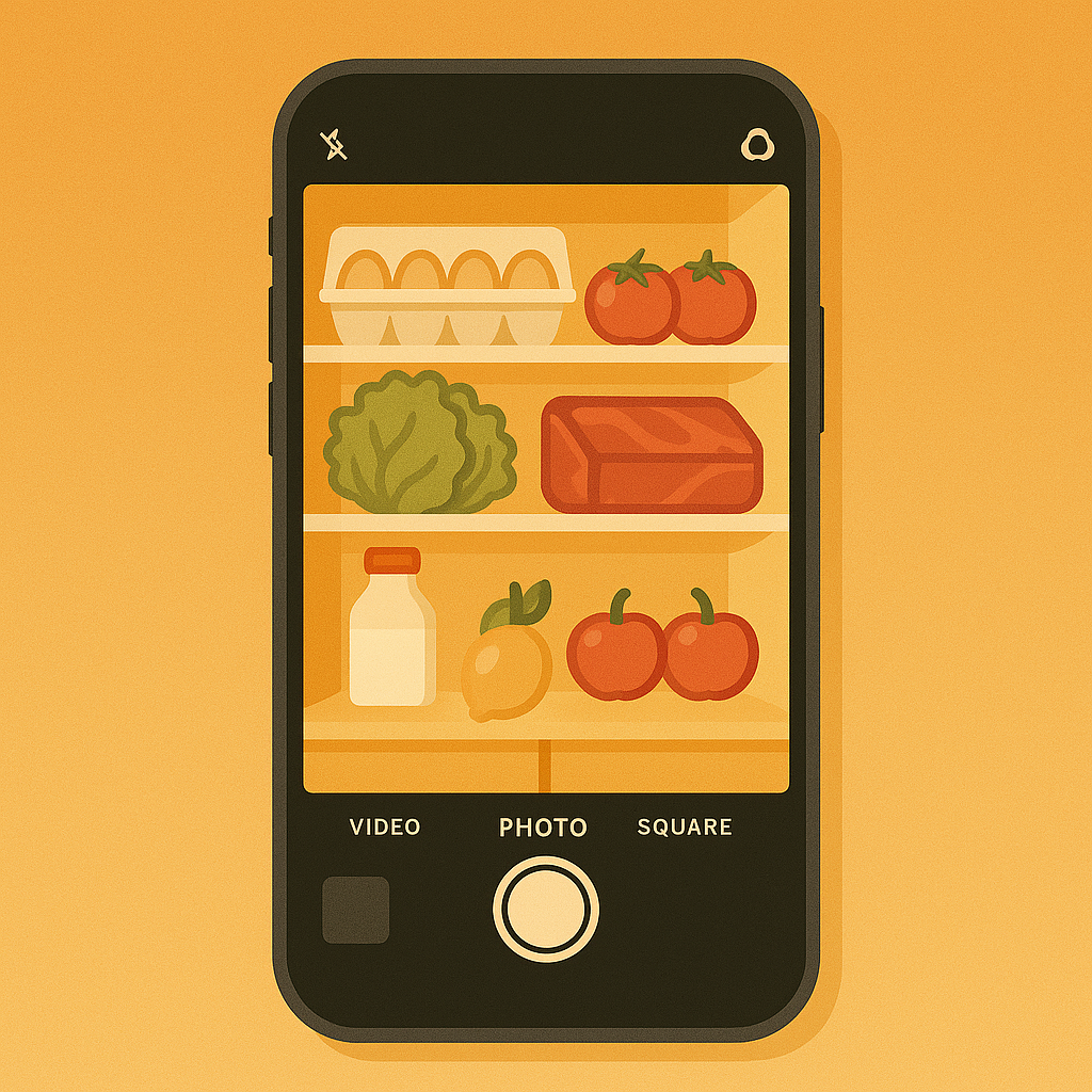 Camera capturing ingredients